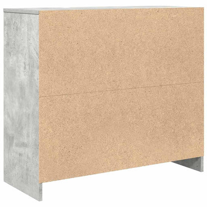 Aparador 85x34x76 cm derivados de madeira cinzento cimento