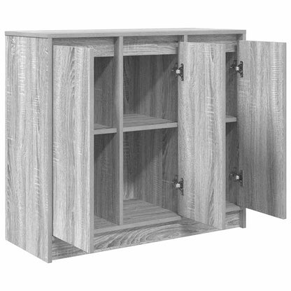 Aparador 85x34x76 cm derivados de madeira cinzento sonoma