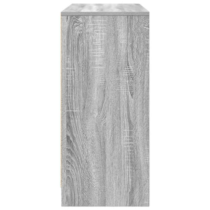Aparador 85x34x76 cm derivados de madeira cinzento sonoma