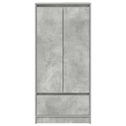 Armário com gaveta 55,5x34x119,5 cm cinzento cimento