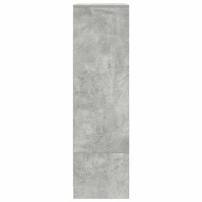 Armário com gaveta 55,5x34x119,5 cm cinzento cimento