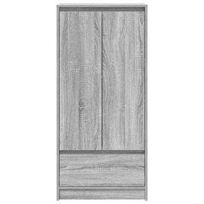 Armário com gaveta 55,5x34x119,5 cm cinzento sonoma