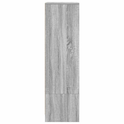 Armário com gaveta 55,5x34x119,5 cm cinzento sonoma
