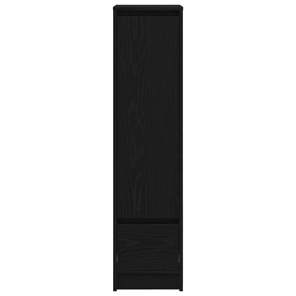 Aparador alto 29,5x34x119,5cm deriv. madeira carvalho preto