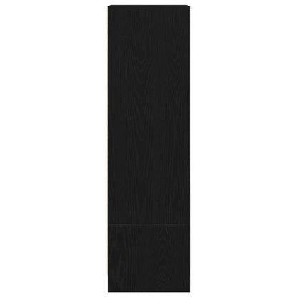 Aparador alto 29,5x34x119,5cm deriv. madeira carvalho preto