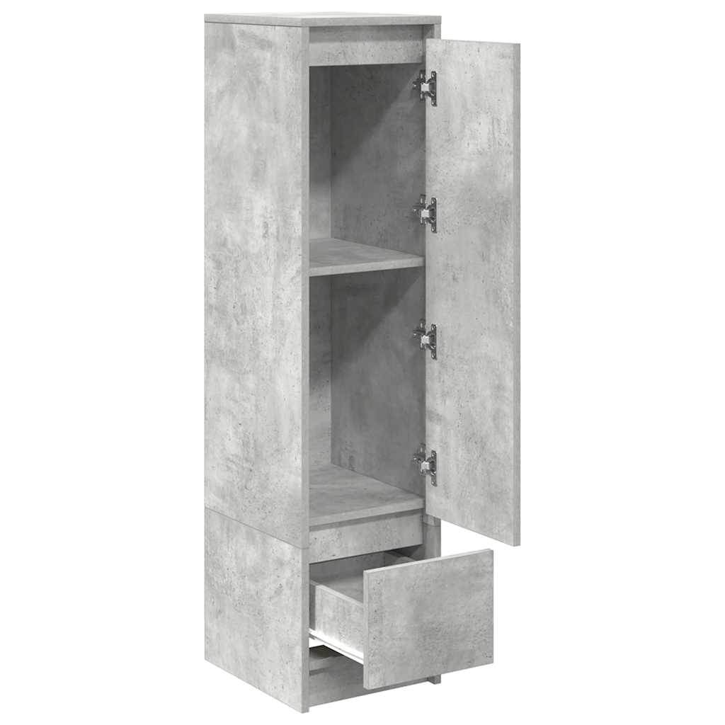 Aparador alto 29,5x34x119,5cm deriv. madeira cinza cimento