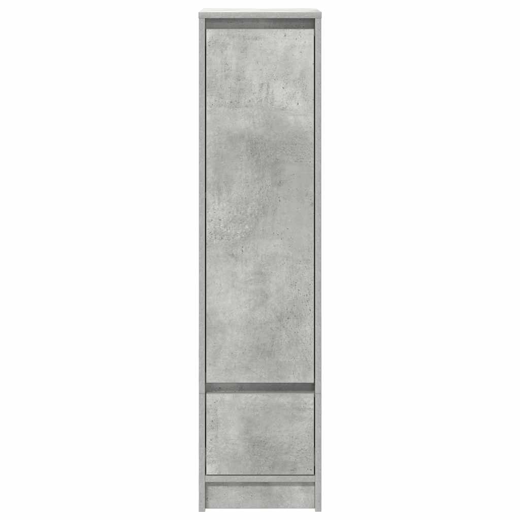 Aparador alto 29,5x34x119,5cm deriv. madeira cinza cimento