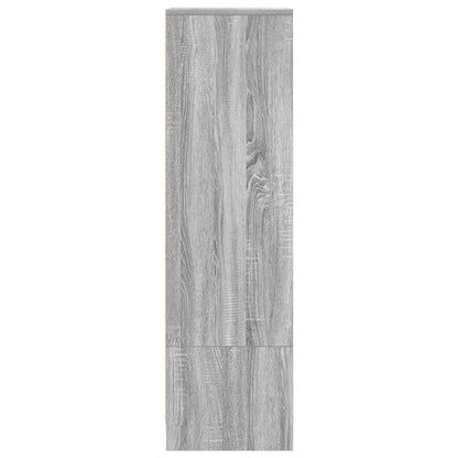 Aparador alto 29,5x34x119,5cm derivados de madeira sonoma cinza