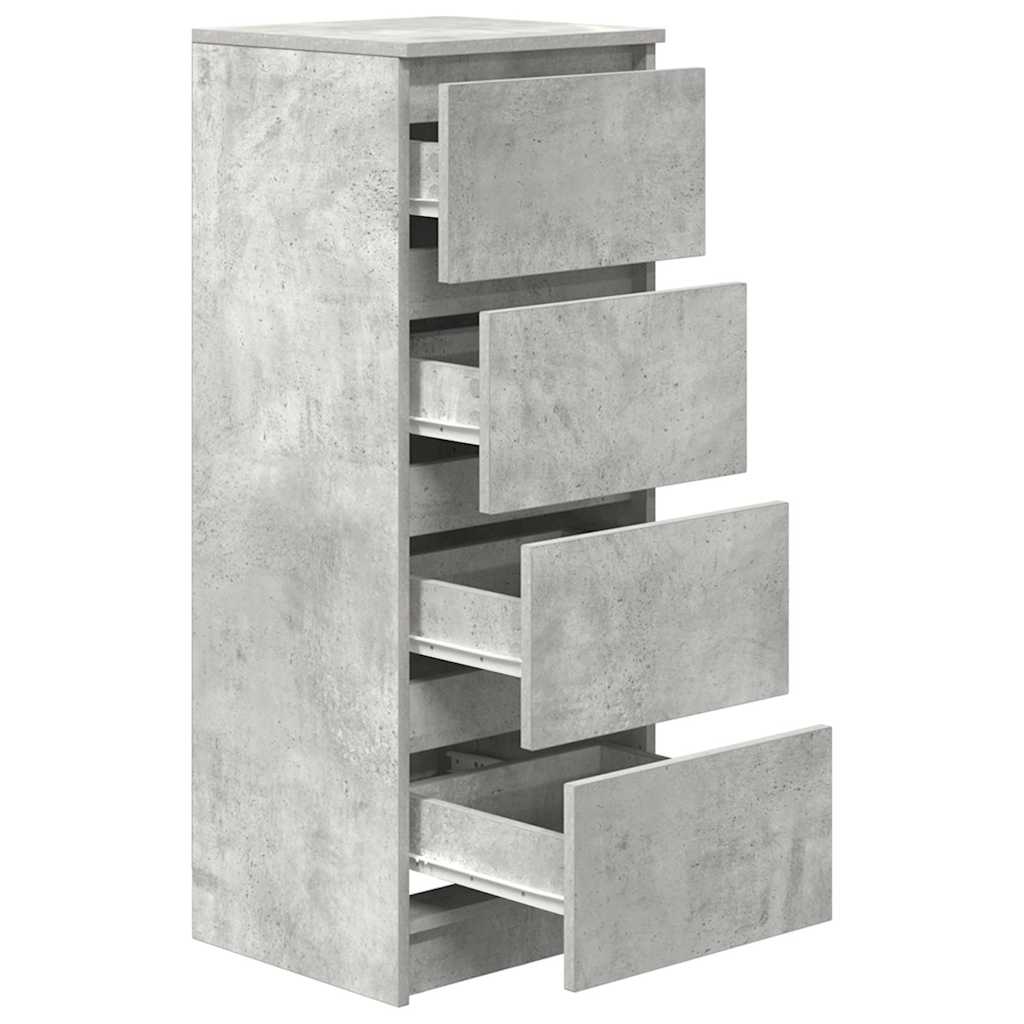 Aparador 37,5x35x99 cm derivados de madeira cinza cimento