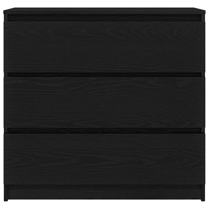 Aparador 80x35x76 cm derivados de madeira carvalho preto