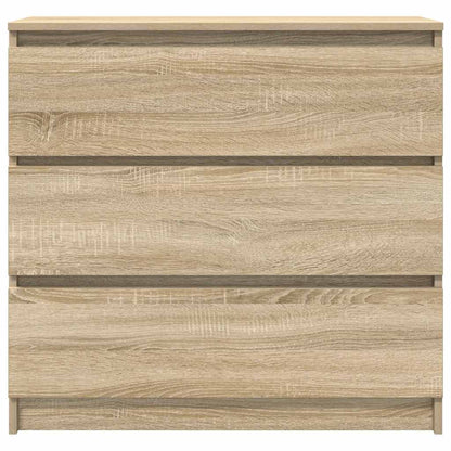 Aparador 80x35x76 cm deriv. de madeira carvalho sonoma