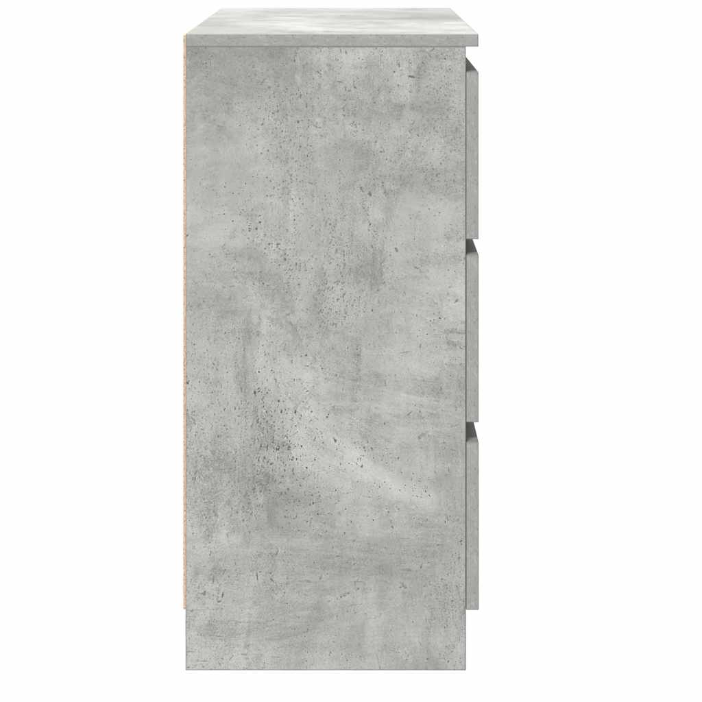 Aparador 80x35x76 cm derivados de madeira cinzento cimento