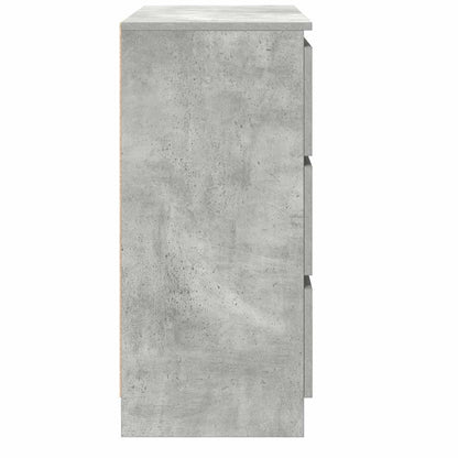 Aparador 80x35x76 cm derivados de madeira cinzento cimento