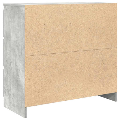 Aparador 80x35x76 cm derivados de madeira cinzento cimento