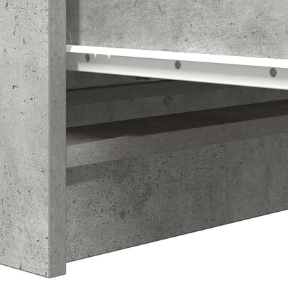 Aparador 80x35x76 cm derivados de madeira cinzento cimento