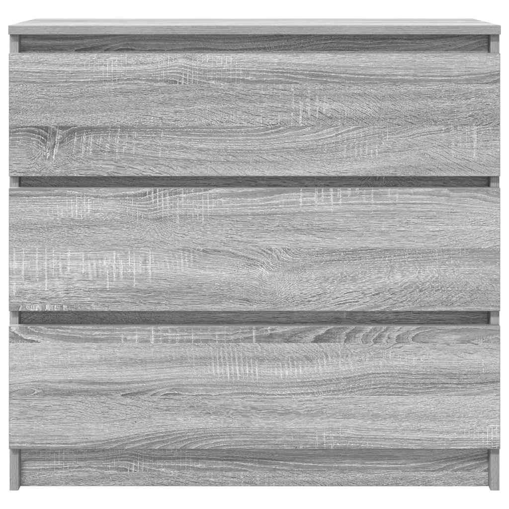 Aparador 80x35x76 cm derivados de madeira cinzento sonoma