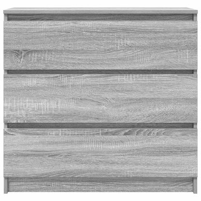 Aparador 80x35x76 cm derivados de madeira cinzento sonoma