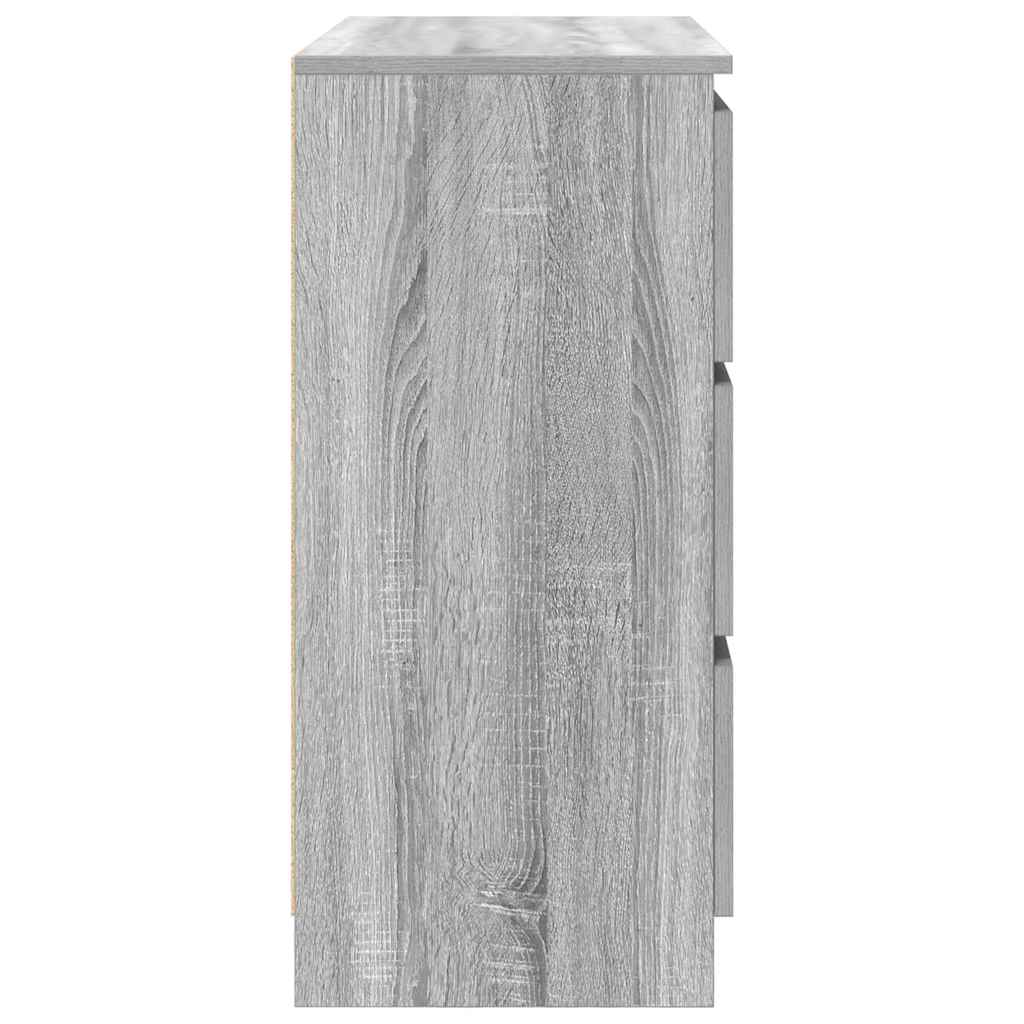Aparador 80x35x76 cm derivados de madeira cinzento sonoma