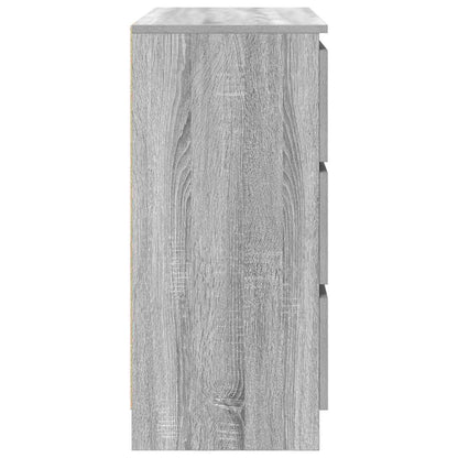Aparador 80x35x76 cm derivados de madeira cinzento sonoma