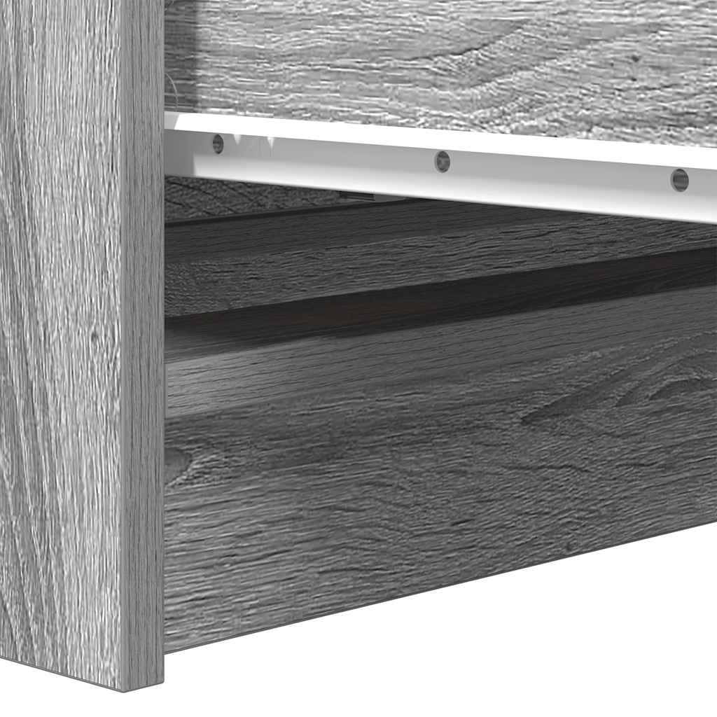 Aparador 80x35x76 cm derivados de madeira cinzento sonoma