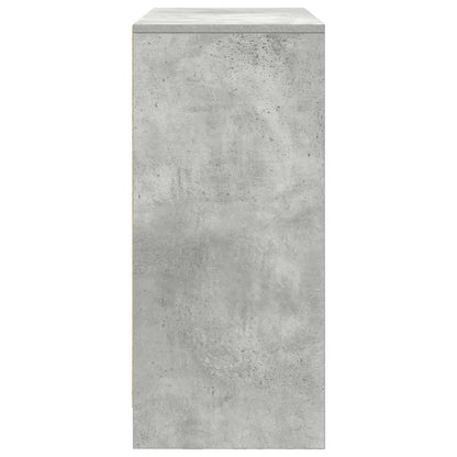 Aparador com gavetas e portas 70,5x34x74,5 cm cinza cimento