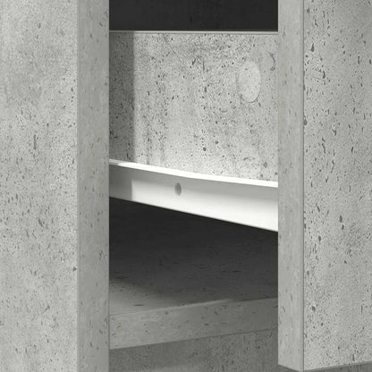 Aparador com gavetas e portas 70,5x34x74,5 cm cinza cimento