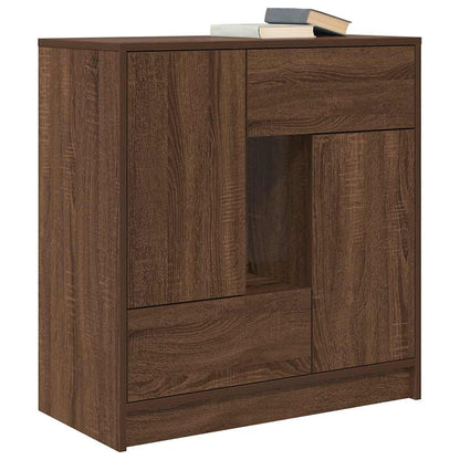 Aparador c/ gavetas e portas 70,5x34x74,5 cm carvalho castanho