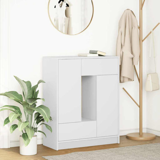 Aparador c/ gavetas e portas 73x31x90 cm branco