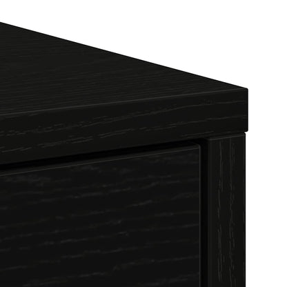 Aparador c/ gavetas e portas 73x31x90 cm carvalho preto