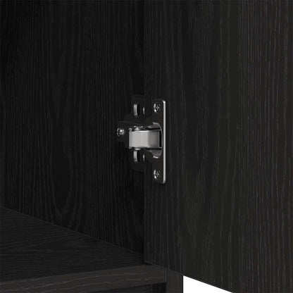 Aparador c/ gavetas e portas 73x31x90 cm carvalho preto
