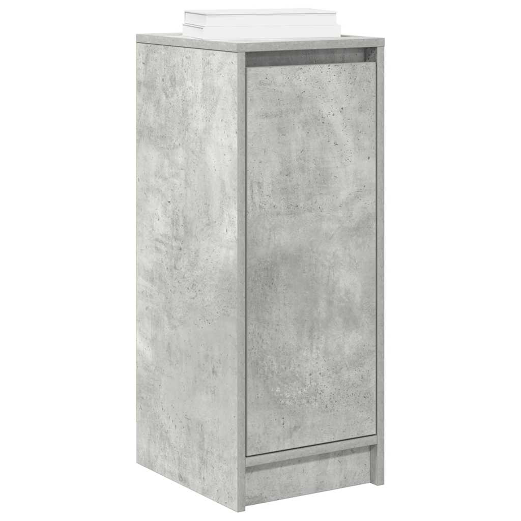 Sapateira 29,5x34x76 cm derivados de madeira cinzento cimento