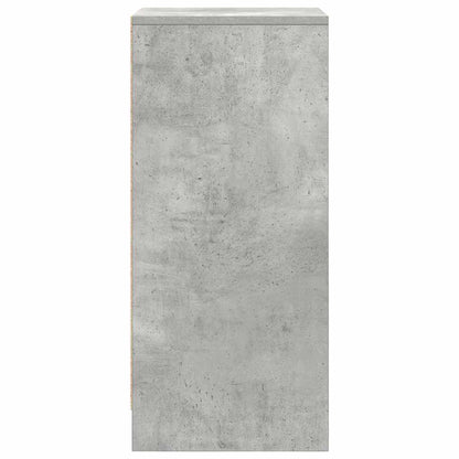Sapateira 29,5x34x76 cm derivados de madeira cinzento cimento