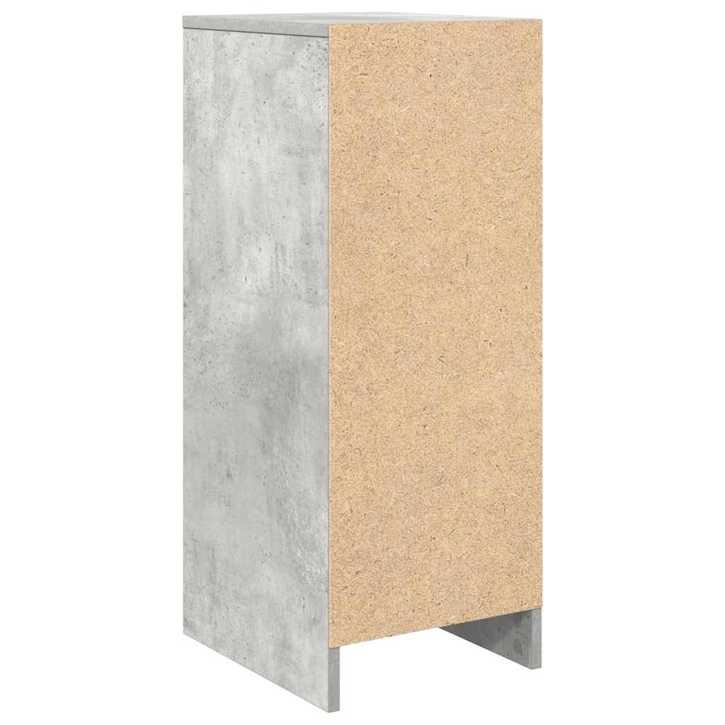 Sapateira 29,5x34x76 cm derivados de madeira cinzento cimento