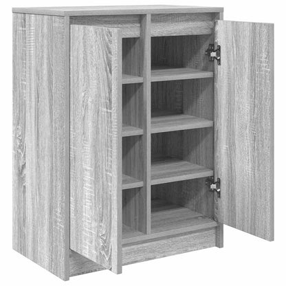 Sapateira 57x34x76 cm derivados de madeira sonoma cinza