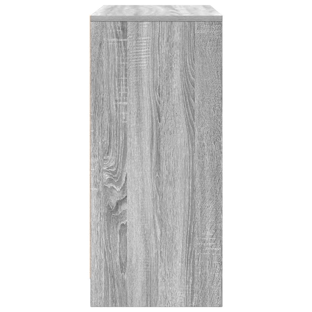 Sapateira 57x34x76 cm derivados de madeira sonoma cinza