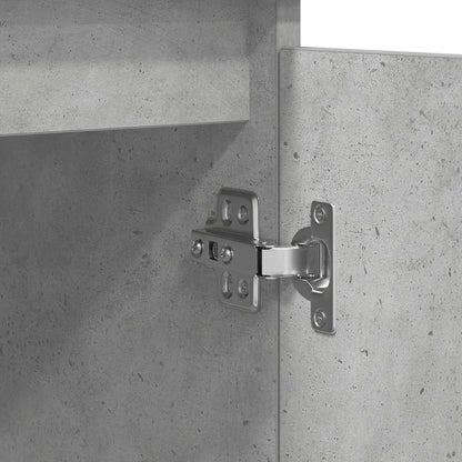 Aparador com gavetas derivados de madeira cinza cimento