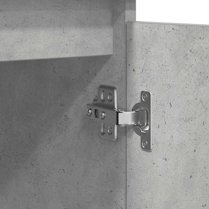 Aparador com gavetas derivados de madeira cinza cimento