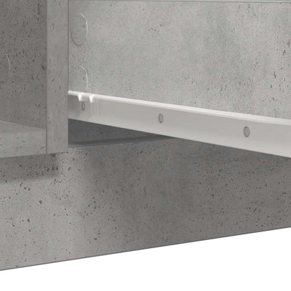 Aparador com gavetas derivados de madeira cinza cimento