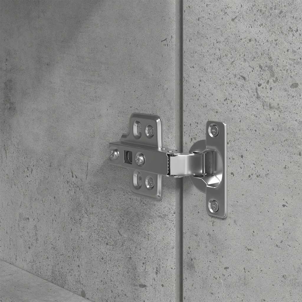 Armário alto 50x35x180 cm derivados de madeira cinza cimento