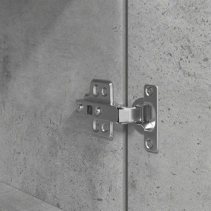 Armário alto 50x35x180 cm derivados de madeira cinza cimento