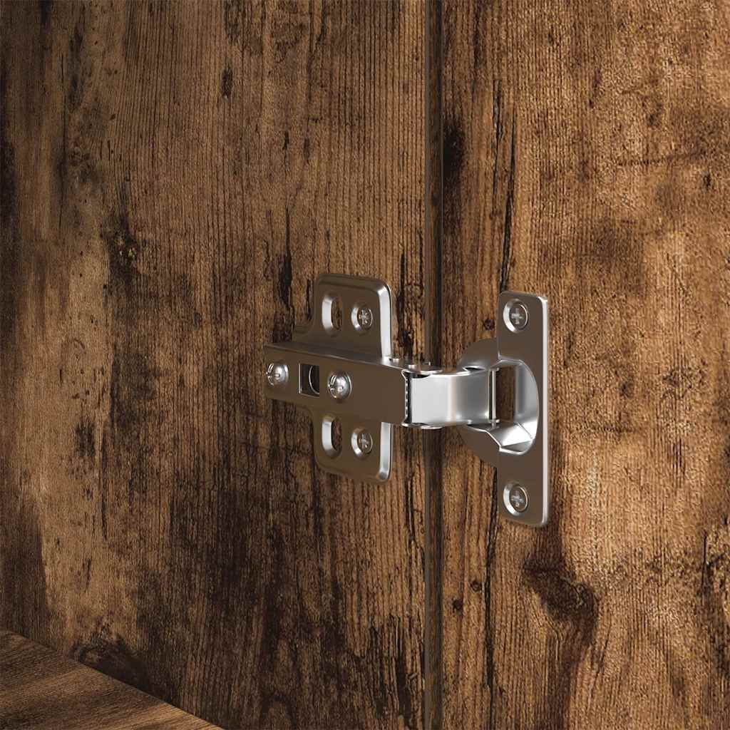 Armário alto 50x35x180 cm derivados de madeira carvalho fumado