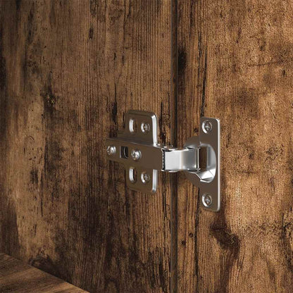 Armário alto 50x35x180 cm derivados de madeira carvalho fumado