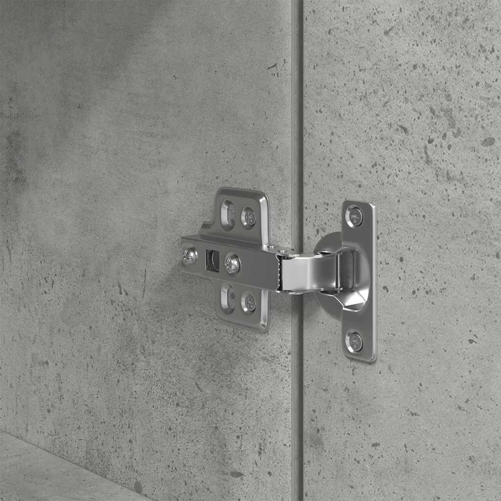 Armário alto 70x35x180 cm derivados de madeira cinza cimento