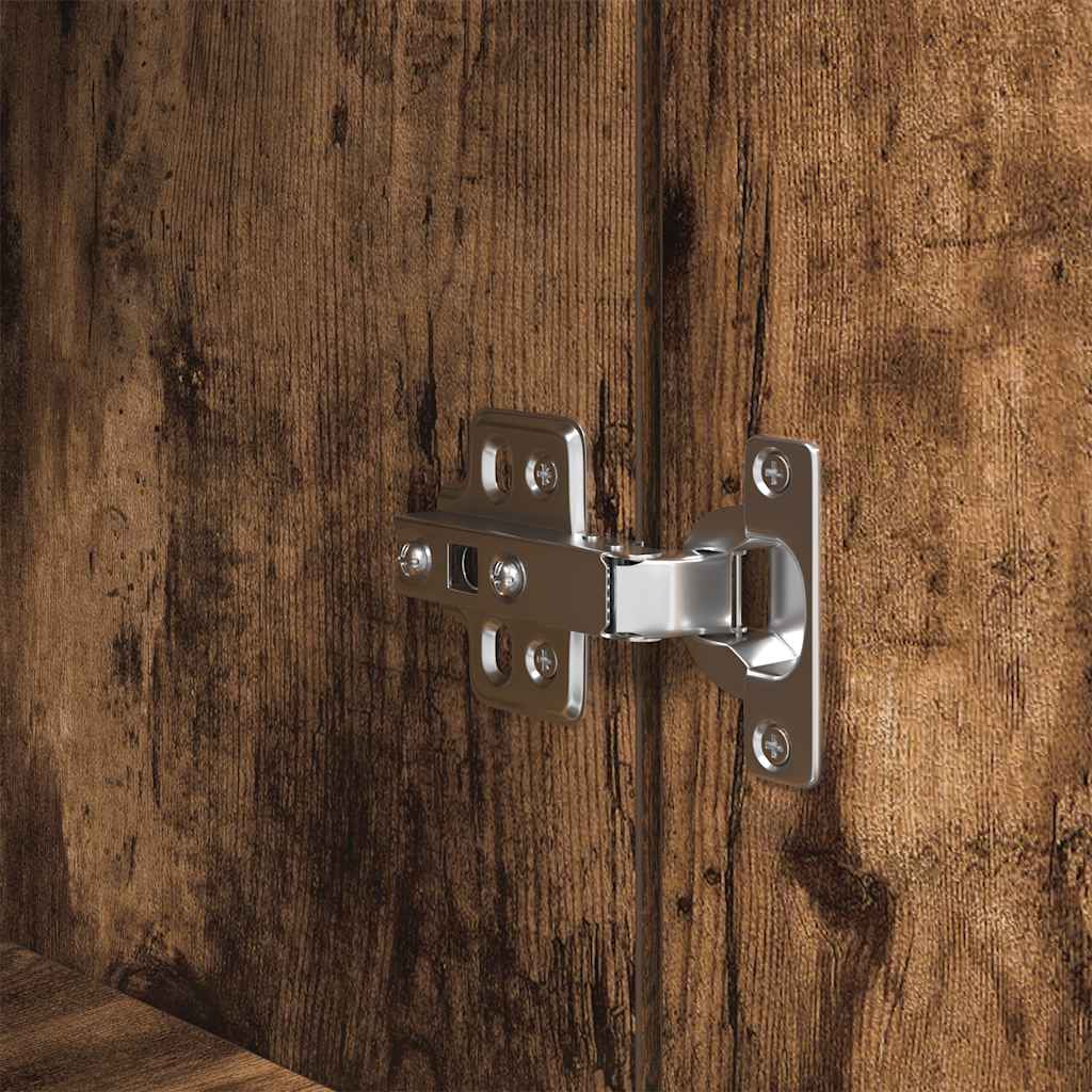 Armário alto 70x35x180 cm derivados de madeira carvalho fumado