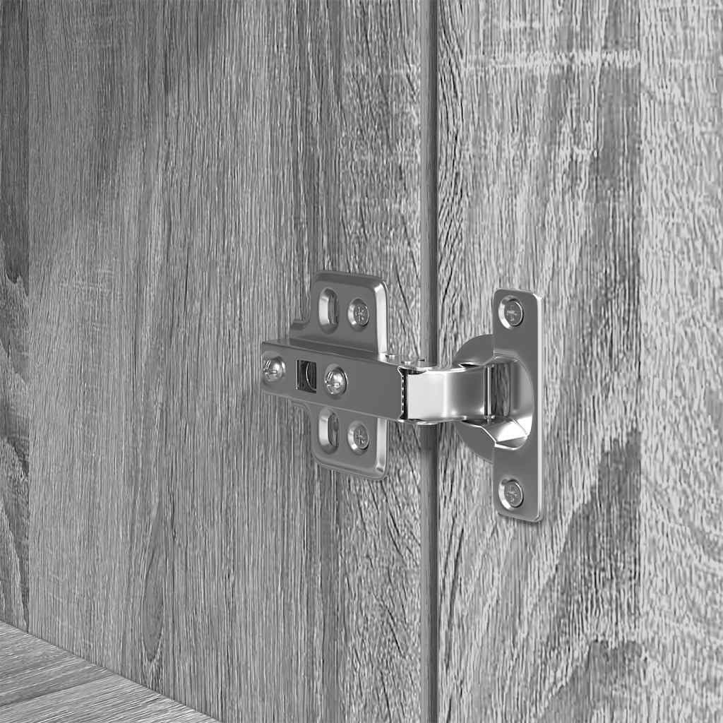 Armário alto 70x35x180 cm madeira processada sonoma cinza