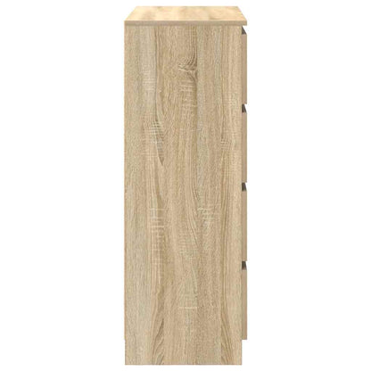 Aparador 80x35x99 cm deriv. de madeira carvalho sonoma