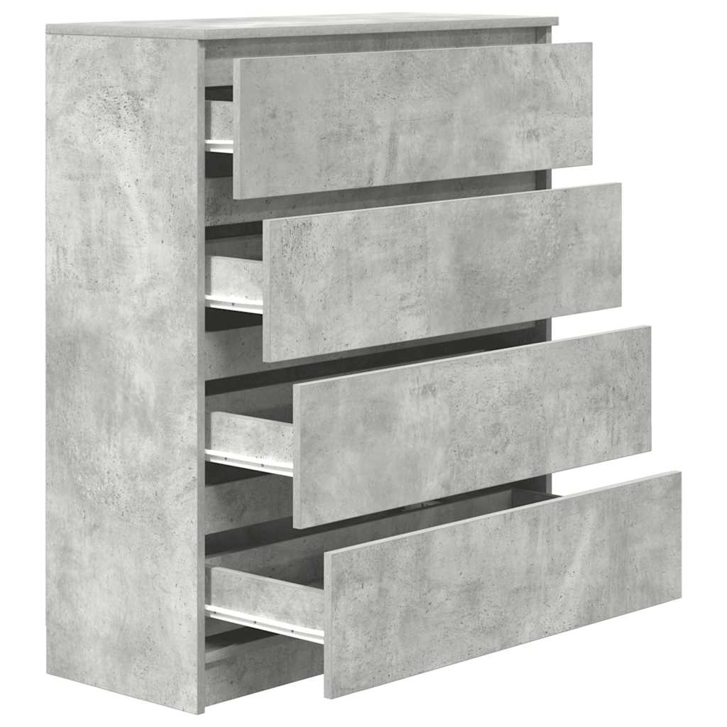 Aparador 80x35x99 cm derivados de madeira cinzento cimento