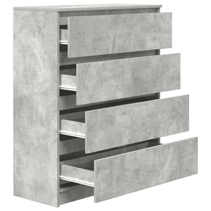 Aparador 80x35x99 cm derivados de madeira cinzento cimento