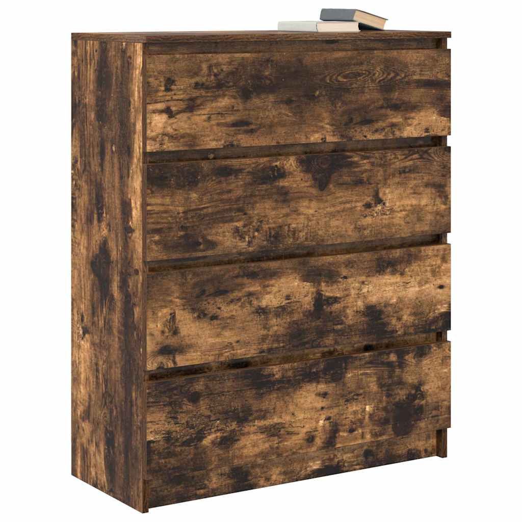 Aparador 80x35x99 cm derivados de madeira carvalho fumado