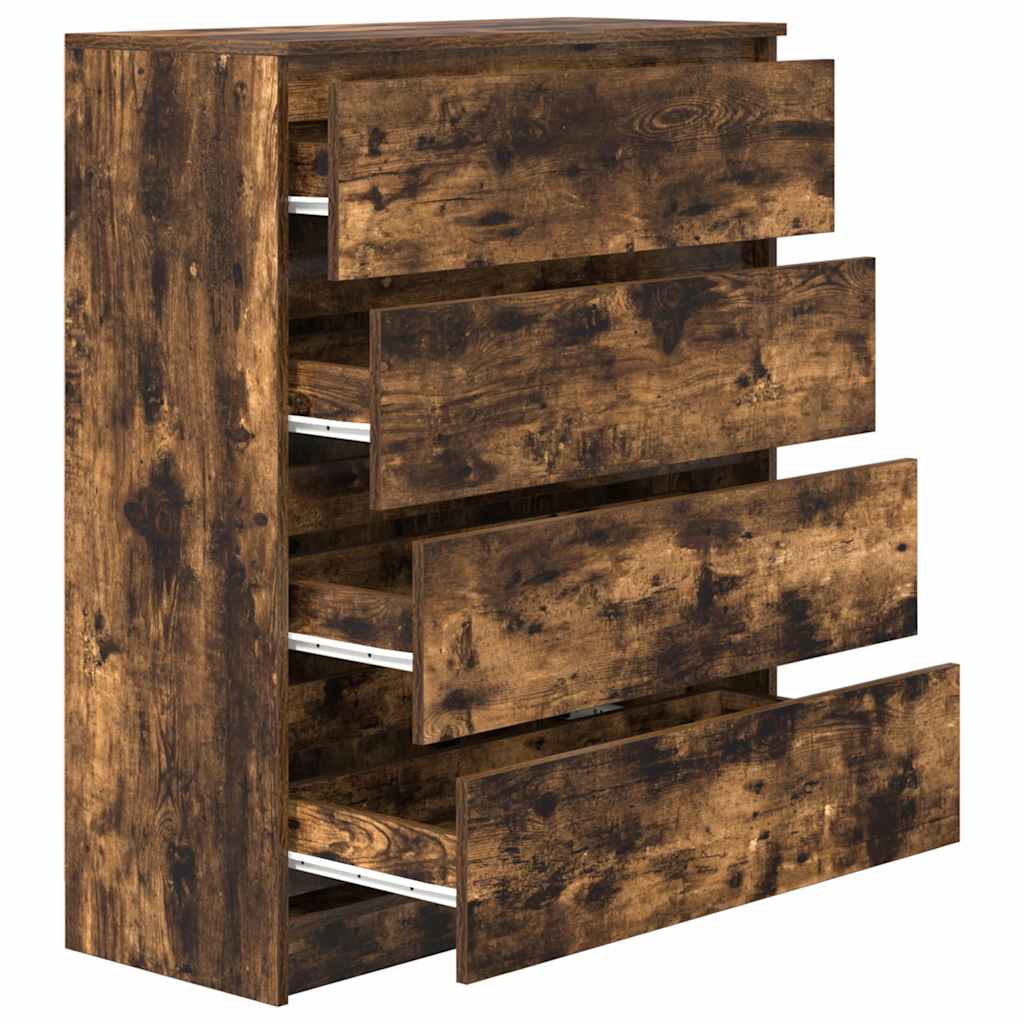 Aparador 80x35x99 cm derivados de madeira carvalho fumado